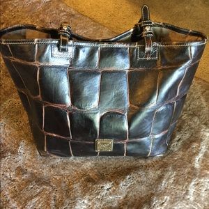 Dooney & Bourke Croc Embossed Leather Shopper